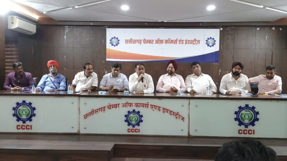 छत्तीसगढ़ चेम्बर ऑफ कॉमर्स एंड इंडस्ट्रीज ने ट्रांसपोर्ट संघों के साथ की महत्वपूर्ण बैठक